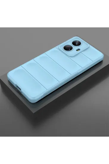 Newface Realme 10 Pro 5G Kılıf Optimum Silikon - Sky Blue resmi