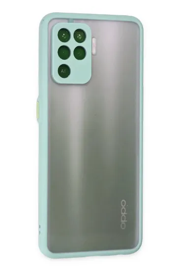 Newface Oppo Reno 5 Lite Kılıf Montreal Silikon Kapak - Turkuaz resmi