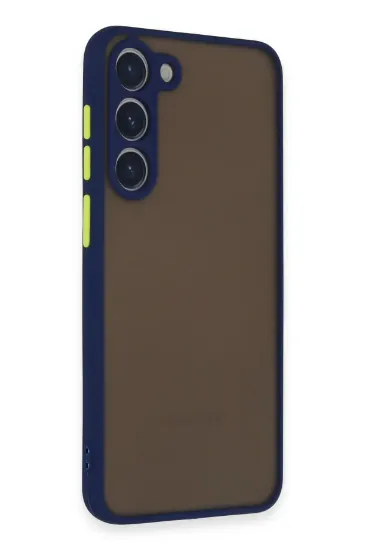 Newface Samsung Galaxy S23 Kılıf Montreal Silikon Kapak - Lacivert resmi