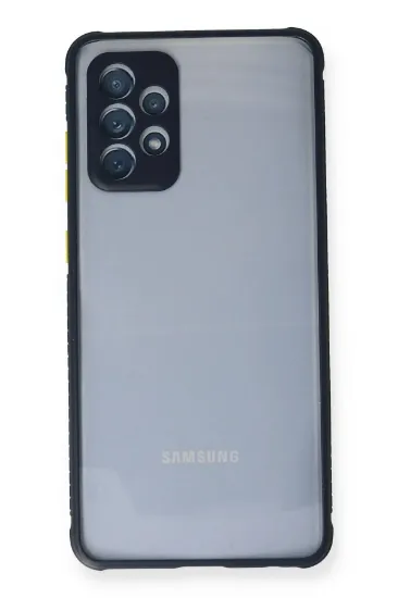 Newface Samsung Galaxy A72 Kılıf Miami Şeffaf Silikon - Lacivert resmi