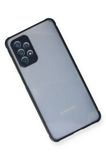 Newface Samsung Galaxy A72 Kılıf Miami Şeffaf Silikon - Lacivert resmi