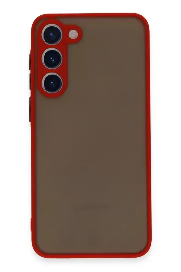 Newface Samsung Galaxy S23 Plus Kılıf Montreal Silikon Kapak - Kırmızı resmi