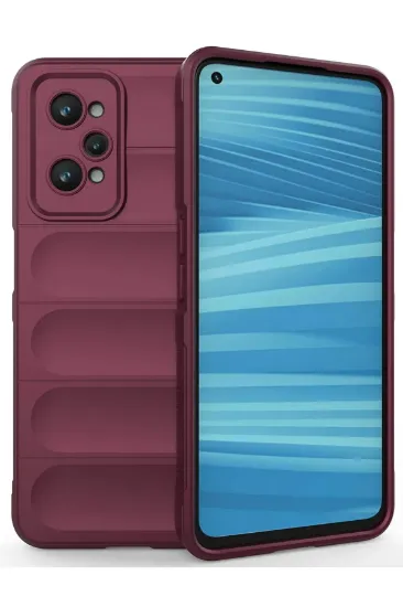 Newface Realme GT2 5G Kılıf Optimum Silikon - Bordo resmi