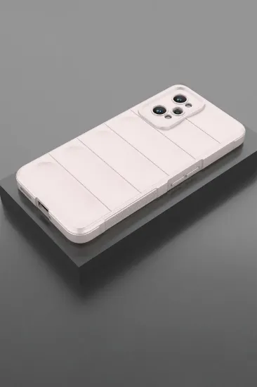 Newface Realme GT2 5G Kılıf Optimum Silikon - Krem resmi
