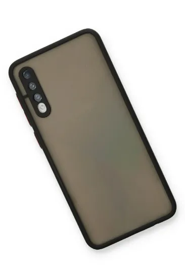 Newface Samsung Galaxy A30S Kılıf Montreal Silikon Kapak - Siyah resmi