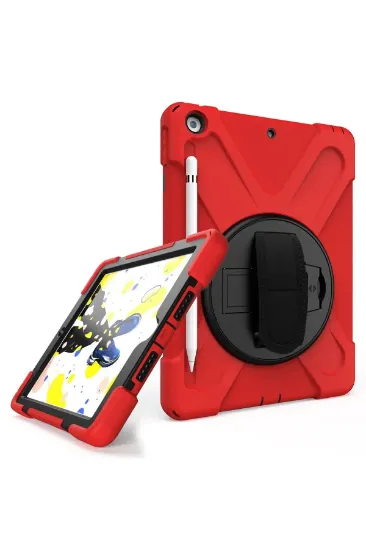 Newface iPad 5 Air 9.7 Kılıf Amazing Tablet Kapak - Kırmızı resmi