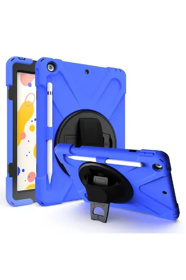 Newface iPad 5 Air 9.7 Kılıf Amazing Tablet Kapak - Mavi resmi