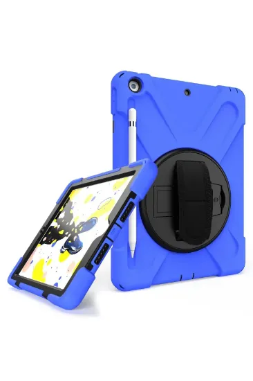 Newface iPad 5 Air 9.7 Kılıf Amazing Tablet Kapak - Mavi resmi