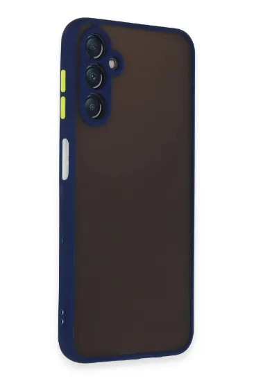 Newface Samsung Galaxy A14 4G Kılıf Montreal Silikon Kapak - Lacivert resmi
