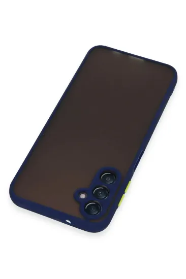 Newface Samsung Galaxy A14 4G Kılıf Montreal Silikon Kapak - Lacivert resmi