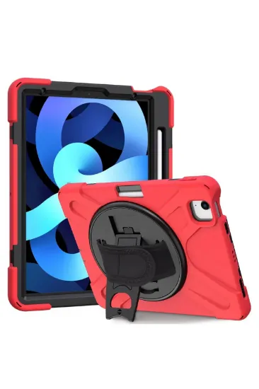 Newface iPad Pro 11 (2020) Kılıf Amazing Tablet Kapak - Kırmızı resmi