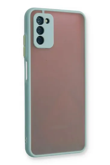 Newface Samsung Galaxy A03S Kılıf Montreal Silikon Kapak - Turkuaz resmi