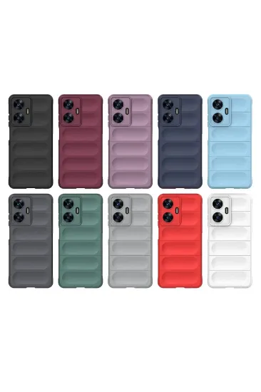 Newface Realme C55 Kılıf Optimum Silikon - Krem resmi
