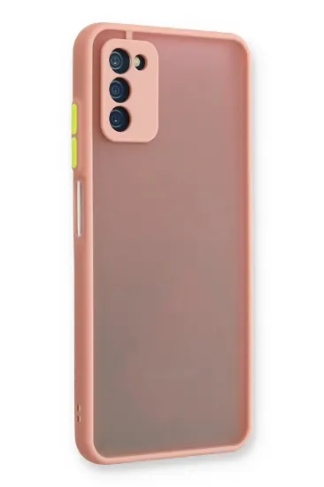 Newface Samsung Galaxy A03S Kılıf Montreal Silikon Kapak - Pembe resmi