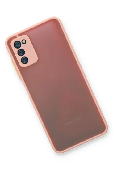 Newface Samsung Galaxy A03S Kılıf Montreal Silikon Kapak - Pembe resmi