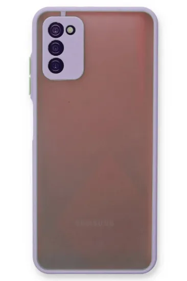 Newface Samsung Galaxy A03S Kılıf Montreal Silikon Kapak - Mor resmi