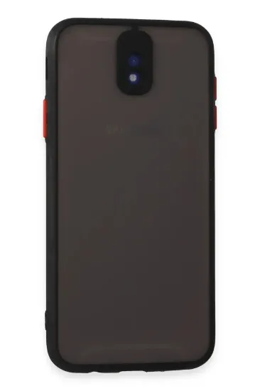 Newface Samsung Galaxy J7 Pro / J730 Kılıf Montreal Silikon Kapak - Siyah resmi