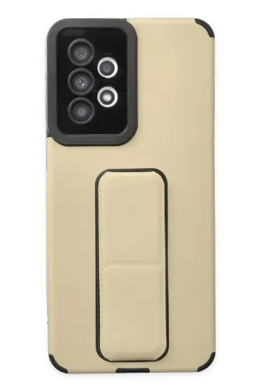Newface Samsung Galaxy A33 5G Kılıf Mega Standlı Silikon - Gold resmi