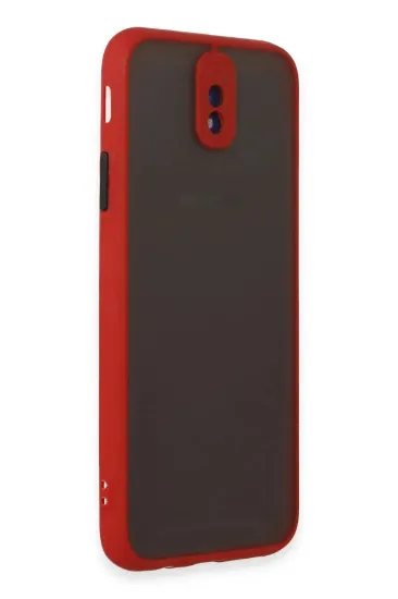 Newface Samsung Galaxy J7 Pro / J730 Kılıf Montreal Silikon Kapak - Kırmızı resmi