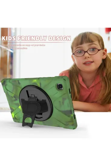 Newface Samsung Galaxy T500 Tab A7 10.4 Kılıf Amazing Tablet Kapak - Kamuflaj resmi