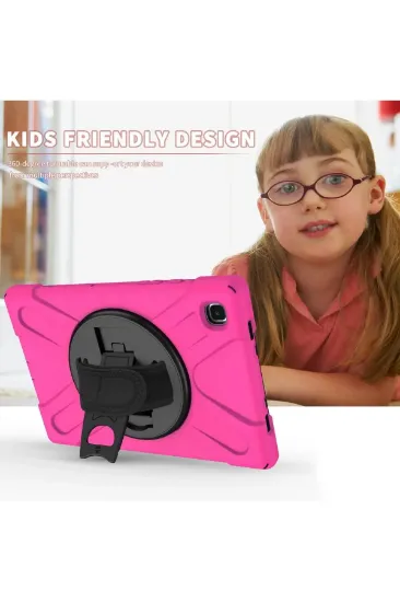 Newface Samsung Galaxy T500 Tab A7 10.4 Kılıf Amazing Tablet Kapak - Pembe resmi