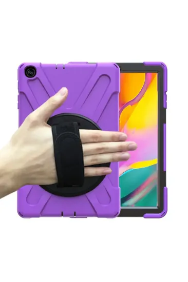 Newface Samsung Galaxy T510 Tab A 10.1 Kılıf Amazing Tablet Kapak - Mor resmi