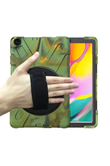 Newface Samsung Galaxy T510 Tab A 10.1 Kılıf Amazing Tablet Kapak - Kamuflaj resmi
