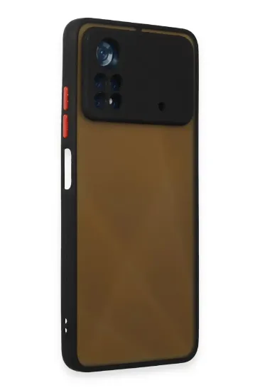 Newface Xiaomi Poco X4 Pro 5G Kılıf Montreal Silikon Kapak - Siyah resmi