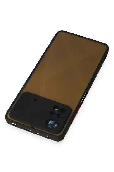 Newface Xiaomi Poco X4 Pro 5G Kılıf Montreal Silikon Kapak - Siyah resmi