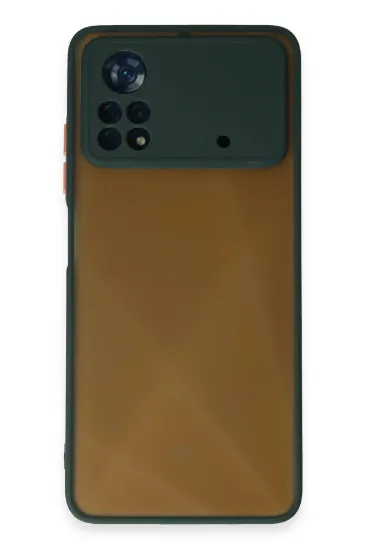 Newface Xiaomi Poco X4 Pro 5G Kılıf Montreal Silikon Kapak - Yeşil resmi