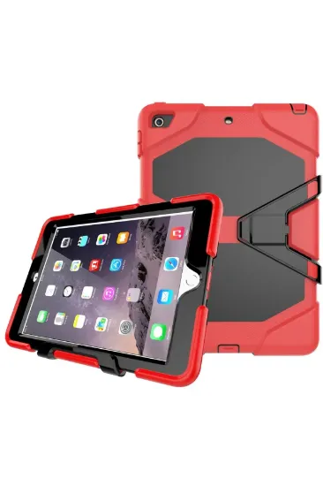 Newface iPad 5 Air 9.7 Kılıf Griffin Tablet Kapak - Kırmızı resmi