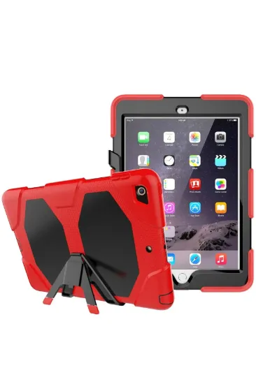 Newface iPad 5 Air 9.7 Kılıf Griffin Tablet Kapak - Kırmızı resmi