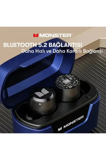Newface Monster XKT05 Bluetooth Kulaklık - Mavi resmi