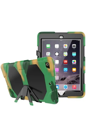 Newface iPad 5 Air 9.7 Kılıf Griffin Tablet Kapak - Kamuflaj resmi