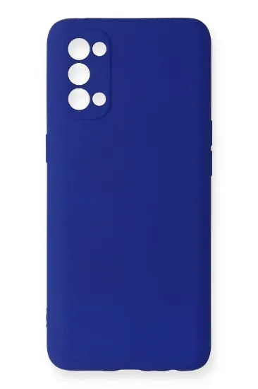 Newface Oppo Reno 4 Kılıf First Silikon - Lacivert resmi
