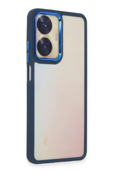 Newface Realme C55 Kılıf Dora Kapak - Mavi resmi