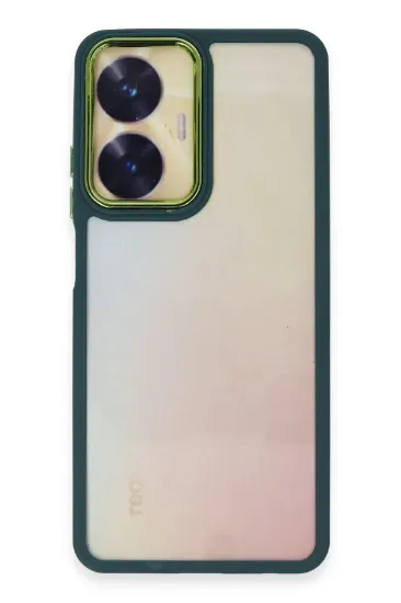 Newface Realme C55 Kılıf Dora Kapak - Haki Yeşil resmi