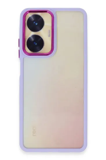 Newface Realme C55 Kılıf Dora Kapak - Lila resmi