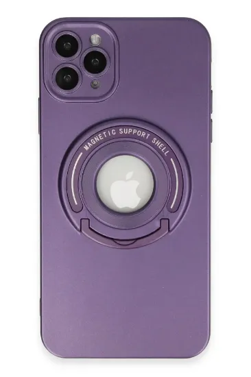 Newface iPhone 11 Pro Kılıf Lukka Magneticsafe Kapak - Derin Mor resmi