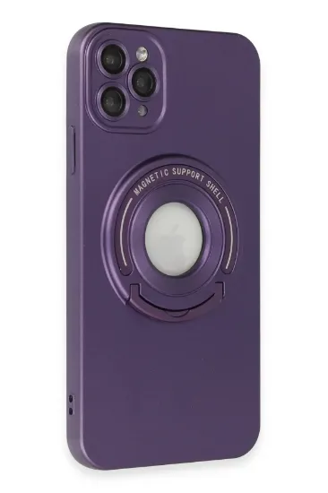 Newface iPhone 11 Pro Kılıf Lukka Magneticsafe Kapak - Derin Mor resmi