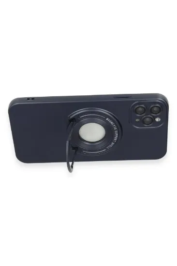 Newface iPhone 11 Pro Kılıf Lukka Magneticsafe Kapak - Lacivert resmi