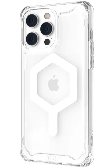 Newface iPhone 13 Pro Max Kılıf Uag Plyo Magneticsafe Silikon - Şeffaf resmi