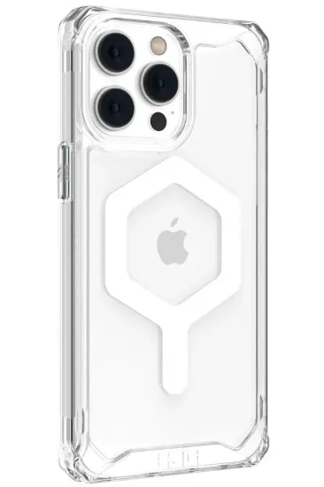 Newface iPhone 13 Pro Max Kılıf Uag Plyo Magneticsafe Silikon - Şeffaf resmi