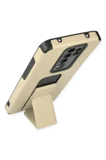Newface Xiaomi Redmi Note 8 Pro Kılıf Mega Standlı Silikon - Gold resmi