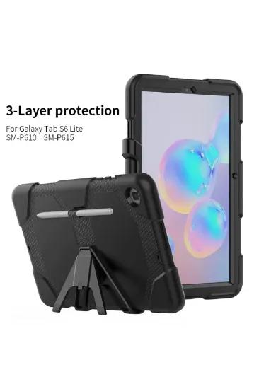 Newface Samsung Galaxy T500 Tab A7 10.4 Kılıf Griffin Tablet Kapak - Siyah resmi