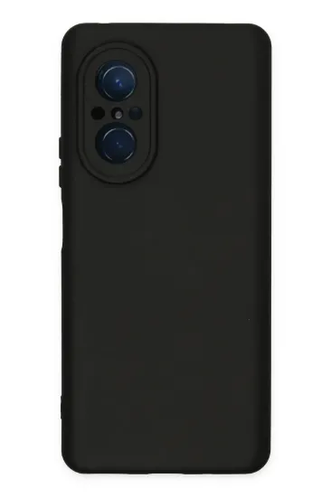 Newface Huawei Nova 9 SE Kılıf Nano içi Kadife Silikon - Siyah resmi