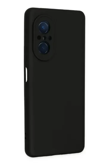 Newface Huawei Nova 9 SE Kılıf Nano içi Kadife Silikon - Siyah resmi