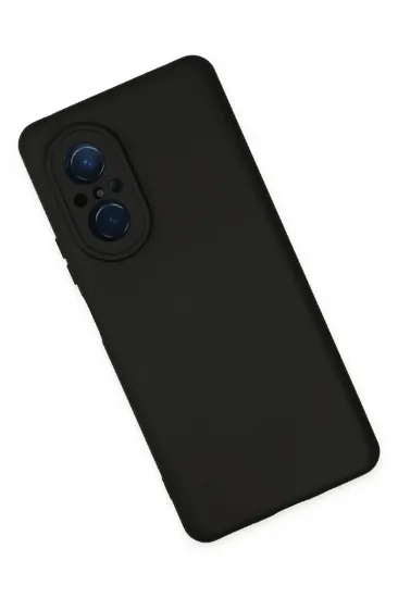 Newface Huawei Nova 9 SE Kılıf Nano içi Kadife Silikon - Siyah resmi