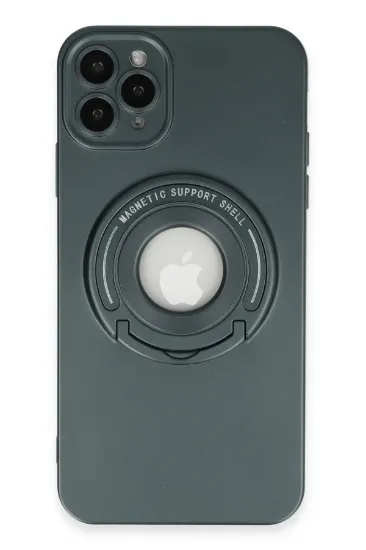 Newface iPhone 12 Pro Kılıf Lukka Magneticsafe Kapak - Koyu Yeşil resmi