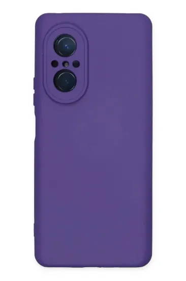 Newface Huawei Nova 9 SE Kılıf Nano içi Kadife Silikon - Mor resmi